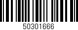 Código de barras (EAN, GTIN, SKU, ISBN): '50301666'