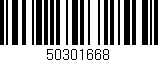 Código de barras (EAN, GTIN, SKU, ISBN): '50301668'