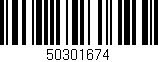 Código de barras (EAN, GTIN, SKU, ISBN): '50301674'