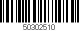 Código de barras (EAN, GTIN, SKU, ISBN): '50302510'