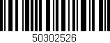 Código de barras (EAN, GTIN, SKU, ISBN): '50302526'