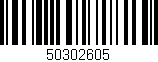 Código de barras (EAN, GTIN, SKU, ISBN): '50302605'