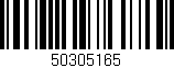Código de barras (EAN, GTIN, SKU, ISBN): '50305165'