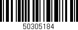 Código de barras (EAN, GTIN, SKU, ISBN): '50305184'