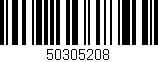 Código de barras (EAN, GTIN, SKU, ISBN): '50305208'