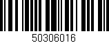 Código de barras (EAN, GTIN, SKU, ISBN): '50306016'