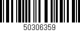 Código de barras (EAN, GTIN, SKU, ISBN): '50306359'