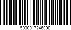 Código de barras (EAN, GTIN, SKU, ISBN): '5030917246098'