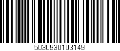Código de barras (EAN, GTIN, SKU, ISBN): '5030930103149'