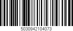 Código de barras (EAN, GTIN, SKU, ISBN): '5030942104073'