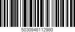 Código de barras (EAN, GTIN, SKU, ISBN): '5030948112980'