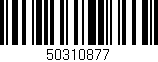 Código de barras (EAN, GTIN, SKU, ISBN): '50310877'
