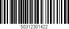 Código de barras (EAN, GTIN, SKU, ISBN): '50312301422'