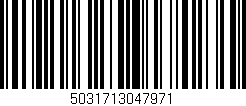 Código de barras (EAN, GTIN, SKU, ISBN): '5031713047971'
