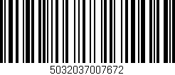 Código de barras (EAN, GTIN, SKU, ISBN): '5032037007672'