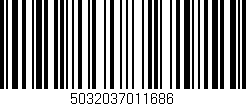 Código de barras (EAN, GTIN, SKU, ISBN): '5032037011686'