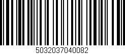 Código de barras (EAN, GTIN, SKU, ISBN): '5032037040082'