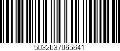 Código de barras (EAN, GTIN, SKU, ISBN): '5032037065641'