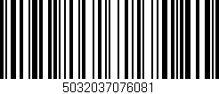 Código de barras (EAN, GTIN, SKU, ISBN): '5032037076081'