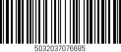 Código de barras (EAN, GTIN, SKU, ISBN): '5032037076685'