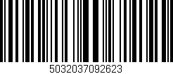 Código de barras (EAN, GTIN, SKU, ISBN): '5032037092623'