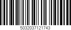 Código de barras (EAN, GTIN, SKU, ISBN): '5032037121743'