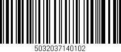 Código de barras (EAN, GTIN, SKU, ISBN): '5032037140102'