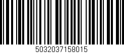 Código de barras (EAN, GTIN, SKU, ISBN): '5032037158015'