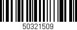 Código de barras (EAN, GTIN, SKU, ISBN): '50321509'