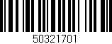 Código de barras (EAN, GTIN, SKU, ISBN): '50321701'