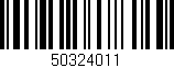 Código de barras (EAN, GTIN, SKU, ISBN): '50324011'
