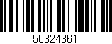 Código de barras (EAN, GTIN, SKU, ISBN): '50324361'