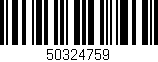 Código de barras (EAN, GTIN, SKU, ISBN): '50324759'