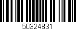 Código de barras (EAN, GTIN, SKU, ISBN): '50324831'