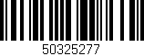 Código de barras (EAN, GTIN, SKU, ISBN): '50325277'