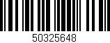 Código de barras (EAN, GTIN, SKU, ISBN): '50325648'