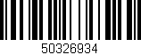 Código de barras (EAN, GTIN, SKU, ISBN): '50326934'