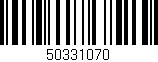 Código de barras (EAN, GTIN, SKU, ISBN): '50331070'