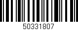 Código de barras (EAN, GTIN, SKU, ISBN): '50331807'