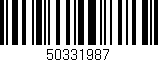 Código de barras (EAN, GTIN, SKU, ISBN): '50331987'