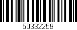 Código de barras (EAN, GTIN, SKU, ISBN): '50332259'