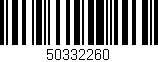 Código de barras (EAN, GTIN, SKU, ISBN): '50332260'