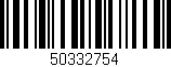 Código de barras (EAN, GTIN, SKU, ISBN): '50332754'