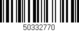 Código de barras (EAN, GTIN, SKU, ISBN): '50332770'
