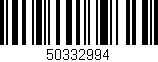 Código de barras (EAN, GTIN, SKU, ISBN): '50332994'
