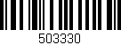 Código de barras (EAN, GTIN, SKU, ISBN): '503330'