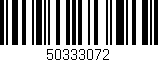 Código de barras (EAN, GTIN, SKU, ISBN): '50333072'