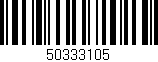 Código de barras (EAN, GTIN, SKU, ISBN): '50333105'