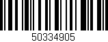 Código de barras (EAN, GTIN, SKU, ISBN): '50334905'