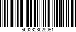 Código de barras (EAN, GTIN, SKU, ISBN): '5033626029051'